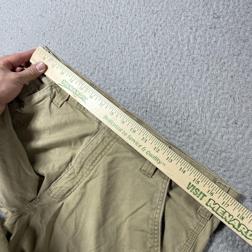 Carhartt Pants Mens 34x30 Beige Relaxed Fit Stretch Canvas Carpenter Workwear - Picture 8 of 13